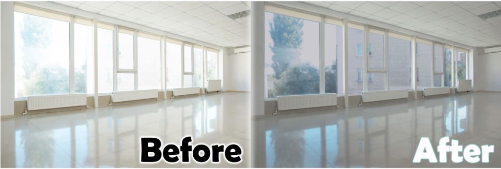 What window heat film installation can do to protect your office from the sun